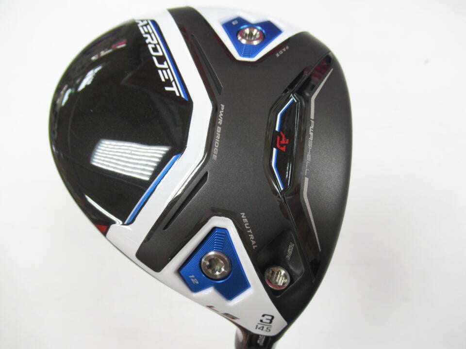 【中古】コブラ AEROJET LS フェアウェイウッド 3W 14.5° Sフレックス 43.0インチ ヘッドカバーあり SPEEDER　NX　forコブラ リシャフト品 Bランク 右利き用 COBRA ゴルフクラブ エアロジェットLS ゴル