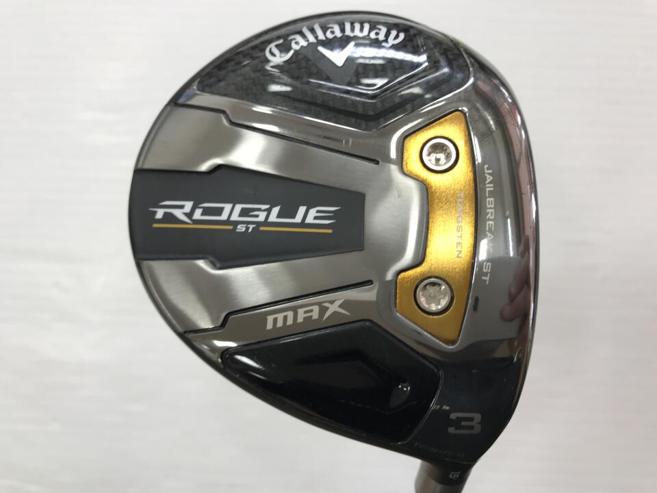 【中古】キャロウェイ ROGUE ST MAX フェアウェイウッド 3W 15° Sフレックス 43.0インチ ヘッドカバーあり SpeederEVOLUTION 5 FW 40 リシャフト品 Cランク 右利き用 Callaway ゴルフクラブ ローグSTマックス