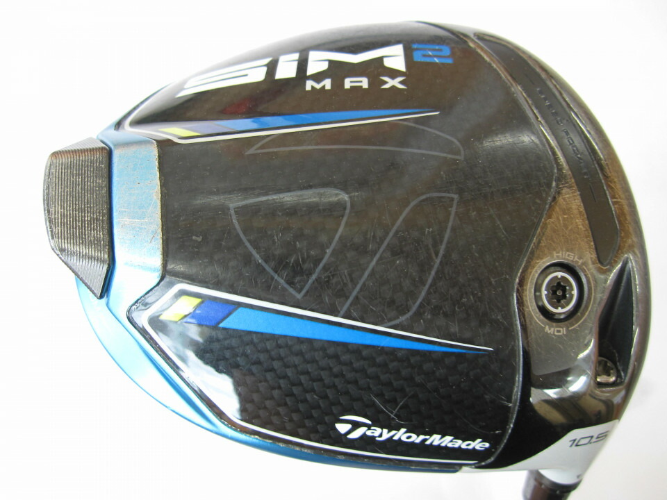 【中古】テーラーメイド SIM2 MAX ドライバー 10.5° SRフレックス 45.75インチ TENSEI　BLUE TM50 リシャフト品 Cランク 右利き用 Taylormade ゴルフクラブ シム2マックス ゴルフドゥ ゴルフ用品 GOLF DO 中