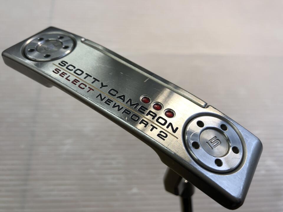 【中古】タイトリスト SC SELECT NEWPORT 2 2018 パター 34.0インチ ヘッドカバーあり オリジナルスチール Cランク 右利き用 Titleist ゴルフクラブ スコッティキャメロン セレクト ニューポート2 ゴル