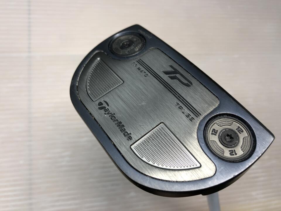 【1日限定】7月1日00:00~23:59 対象商品限定ポイント5倍！【中古】テーラーメイド TP TRUSS MID NIGHT BLUE M4TC パター 33.0インチ ヘッドカバーあり オリジナルスチール Dランク 右利き用 Taylormade ゴル画像