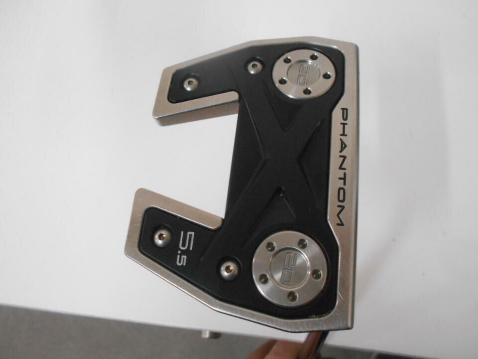 【中古】タイトリスト SC PHANTOM X 5.5 2022 パター 33.0インチ ヘッドカバーあり オリジナルスチール Cランク 右利き用 Titleist ゴルフクラブ スコッティキャメロン ファントムエックス ゴルフド