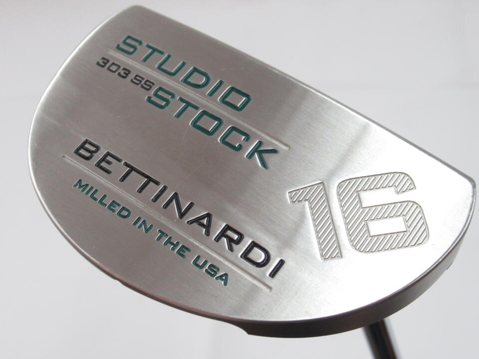 【中古】ベティナルディ STUDIO STOCK #16 2023 パター 34.0インチ ヘッドカバーあり オリジナルスチール Cランク 右利き用 BETTINARDI ゴルフクラブ ゴルフドゥ ゴルフ用品 GOLF DO 中古ゴルフクラブ