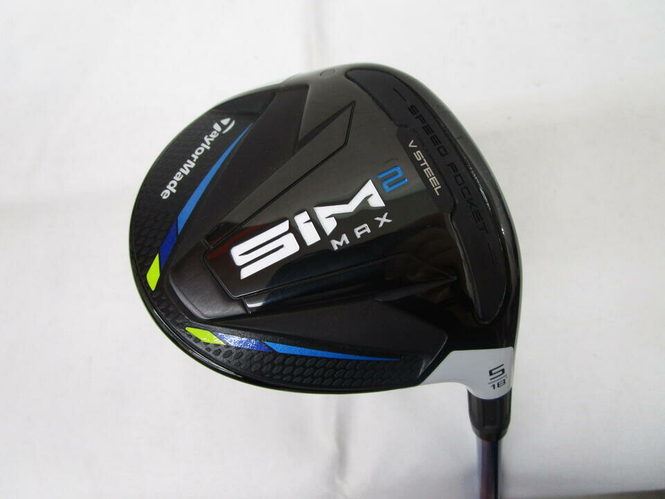 【中古】テーラーメイド SIM2 MAX フェアウェイウッド 5W 18° Rフレックス 42.25インチ ヘッドカバーあり ◆ﾘｼｬﾌﾄ◆Speeder474 EVOLUTION 5 リシャフト品 Bランク 右利き用 Taylormade ゴルフクラブ