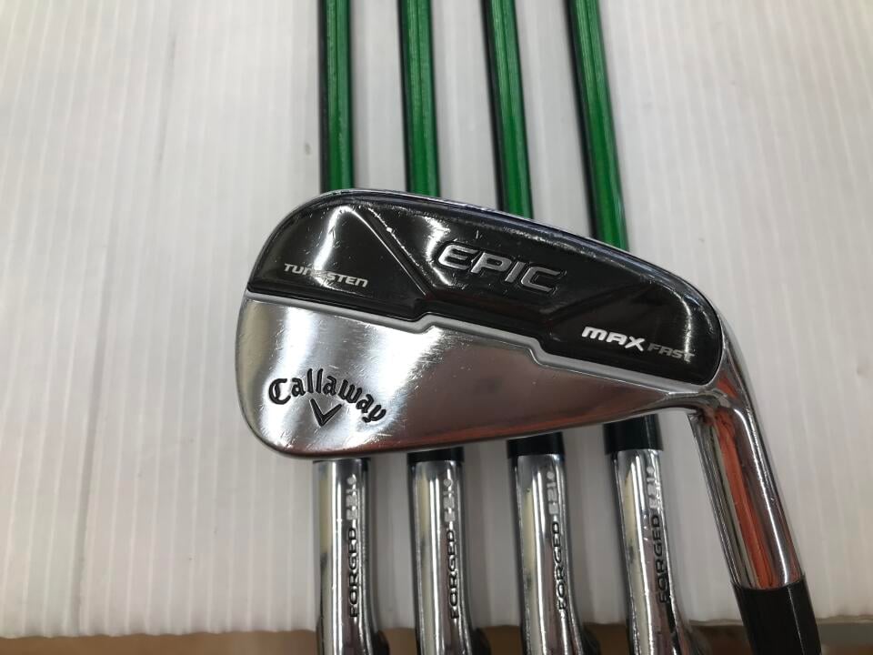 【中古】キャロウェイ EPIC MAX FAST アイアンセット 26&deg; Rフレックス 37.5インチ Speeder EVOLUTION for Callaway Dランク 右利き用 Callaway ゴルフクラブ エピックマックスファスト ゴルフドゥ ゴルフ用品｜ゴルフ ドゥ 中古クラブ店