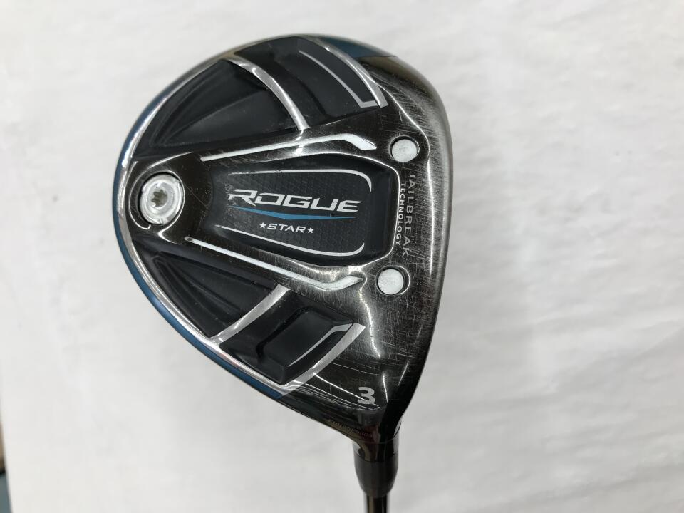 【中古】キャロウェイ ROGUE STAR フェアウェイウッド 3W 15&deg; Rフレックス 43.25インチ The ATTAS 5 リシャフト品 Cランク 右利き用 Callaway ゴルフクラブ ローグスター ゴルフドゥ ゴルフ用品 GOLF DO 中｜ゴルフ ドゥ 中古クラブ店