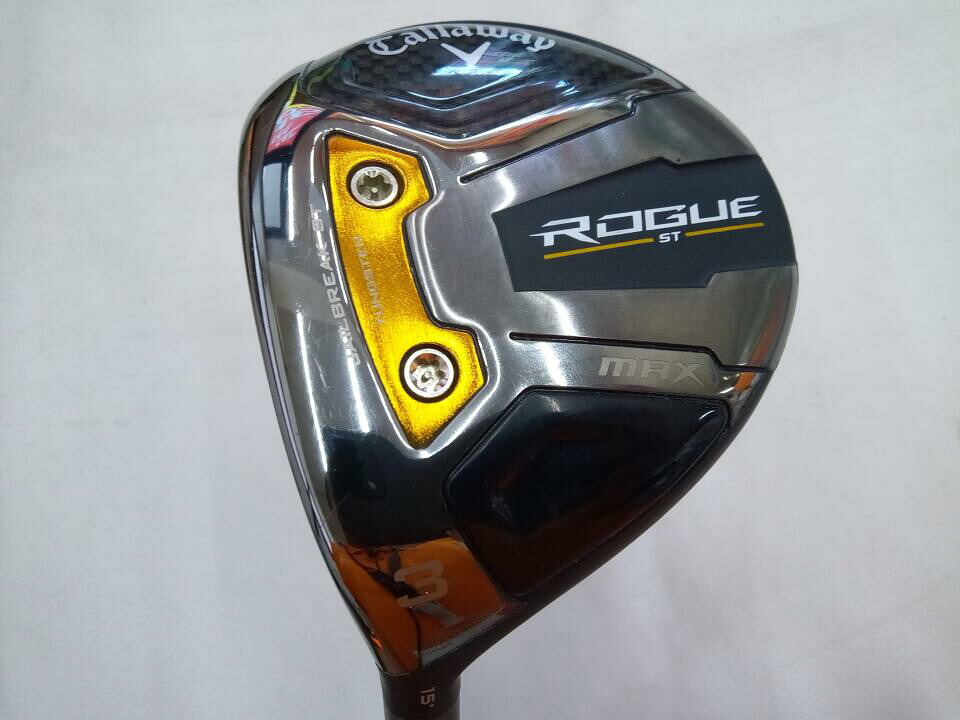 【中古】キャロウェイ ROGUE ST MAX フェアウェイウッド 3W 15° Xフレックス 42.75インチ ヘッドカバーあり SPEEDER NX50 Cランク 左利き用 Callaway ゴルフクラブ ローグSTマックス ゴルフドゥ ゴルフ用