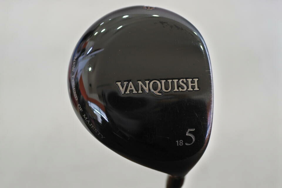 【中古】マジェスティゴルフ VANQUISH by MAJESTY チタン フェアウェイウッド 5W 18° Sフレックス 42.5インチ Speeder 757EVOLUTION リシャフト品 Cランク 右利き用 MAJESTY ゴルフクラブ ゴルフドゥ ゴルフ