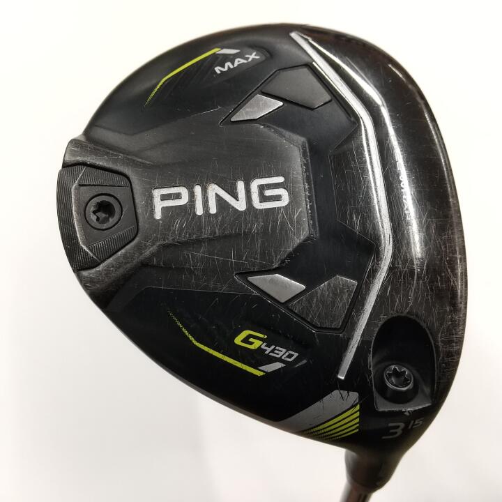 【中古】ピン G430 MAX フェアウェイウッド 3W 15° Sフレックス 43.0インチ ヘッドカバーあり TOUR 2.0 BLACK 65 Cランク 右利き用 PING ゴルフクラブ G430マックス ゴルフドゥ ゴルフ用品 GOLF DO 中古ゴル