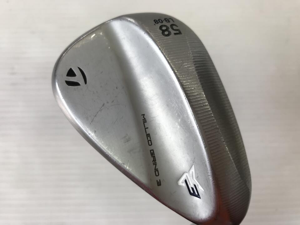 【中古】テーラーメイド MILLED GRIND 3 クローム ウェッジ 58° S200フレックス 35.0インチ ダイナミックゴールド HT Dランク 右利き用 Taylormade ゴルフクラブ ミルドグラインド3 ゴルフドゥ ゴルフ