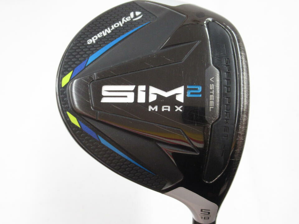 【中古】テーラーメイド SIM2 MAX フェアウェイウッド 5W 18° SRフレックス 42.5インチ ヘッドカバーあり TENSEI RED TM50（STEALTH） リシャフト品 Dランク 右利き用 Taylormade ゴルフクラブ シム2マック