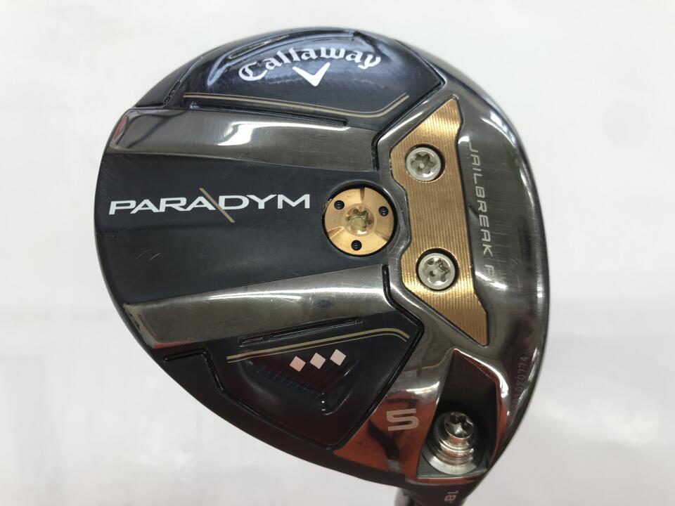 【中古】キャロウェイ PARADYM ◆◆◆ フェアウェイウッド 5W 18° SRフレックス 42.5インチ ヘッドカバーあり Speeder 569EVOLUTION 5 リシャフト品 Cランク 右利き用 Callaway ゴルフクラブ パラダイム ト