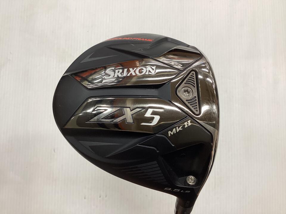 【中古】ダンロップ SRIXON ZX5 Mk2 LS ドライバー 9.5° Sフレックス 45.25インチ ヘッドカバーあり ディアマナ　GT60 リシャフト品 Cランク 右利き用 DUNLOP ゴルフクラブ スリクソンZX5 MK2 LS ゴルフド
