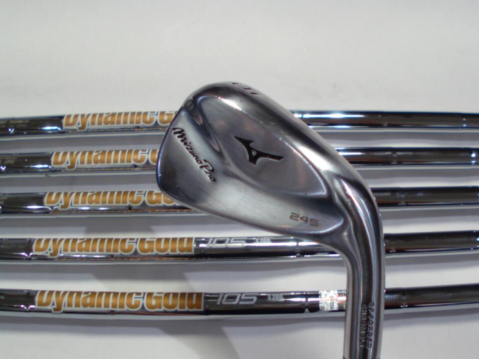 【中古】ミズノ Mizuno Pro 245 アイアンセット 24° S200フレックス 37.75インチ ダイナミックゴールド 95 Cランク 右利き用 MIZUNO ゴルフクラブ ミズノプロ ゴルフドゥ ゴルフ用品 GOLF DO 中古ゴルフ
