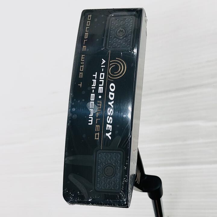 【中古】オデッセイ Ai-ONE MILLED TRI-BEAM DOUBLE WIDE T パター 34.0インチ ヘッドカバーあり オリジナルスチール Sランク 右利き用 ODYSSEY ゴルフクラブ ゴルフドゥ ゴルフ用品 GOLF DO 中古ゴルフクラ