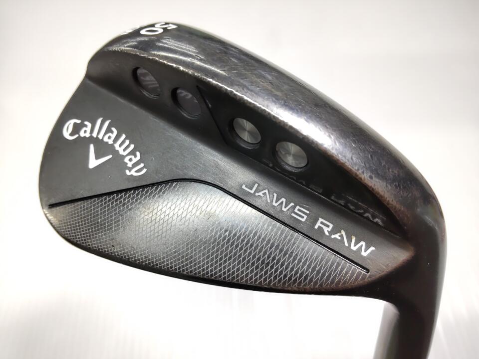 【中古】キャロウェイ JAWS RAW ブラック ウェッジ 50&deg; S200フレックス 35.25インチ DG　MID　ツアーイシュー95 リシャフト品 Cランク 右利き用 Callaway ゴルフクラブ ジョーズ ロウ ゴルフドゥ ゴル｜ゴルフ ドゥ 中古クラブ店