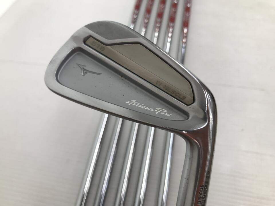 【中古】ミズノ Mizuno Pro 518 アイアンセット Sフレックス 38.0インチ NSプロ MODUS3TOUR120 リシャフト品 Cランク 右利き用 MIZUNO ゴルフクラブ ミズノプロ ゴルフドゥ ゴルフ用品 GOLF DO 中古ゴルフ