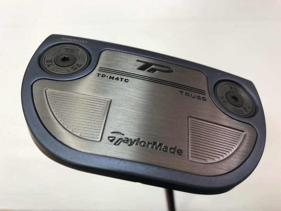 【1日限定】7月1日00:00~23:59 対象商品限定ポイント5倍！【中古】テーラーメイド TP TRUSS MID NIGHT BLUE M4TC パター 34.0インチ ヘッドカバーあり オリジナルスチール Cランク 右利き用 Taylormade ゴル画像