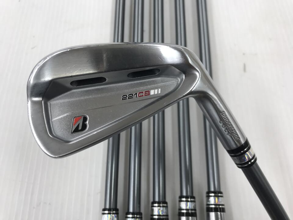 【中古】ブリヂストン 221CB アイアンセット Sフレックス 38.0インチ MCI BLACK 100 リシャフト品 Cランク 右利き用 BRIDGESTONE ゴルフクラブ ゴルフドゥ ゴルフ用品 GOLF DO 中古ゴルフクラブ