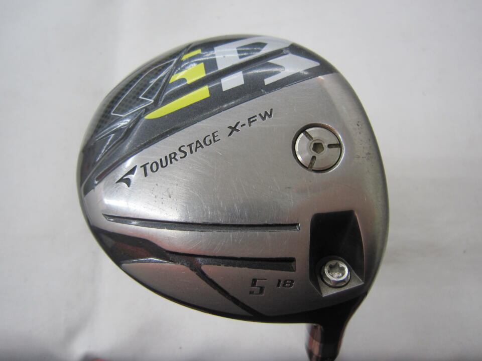 【中古】ブリヂストン ツアーステージ X-FW GR (2014) フェアウェイウッド 5W 18° Sフレックス 42.5インチ ヘッドカバーあり ディアマナ W60 Cランク 右利き用 BRIDGESTONE ゴルフクラブ ゴルフドゥ ゴ