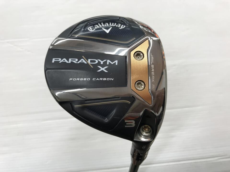 【中古】キャロウェイ PARADYM X フェアウェイウッド 3W 15° Rフレックス 42.75インチ SPEEDER NX GREEN40 リシャフト品 Cランク 右利き用 Callaway ゴルフクラブ パラダイムX ゴルフドゥ ゴルフ用品 GOLF DO