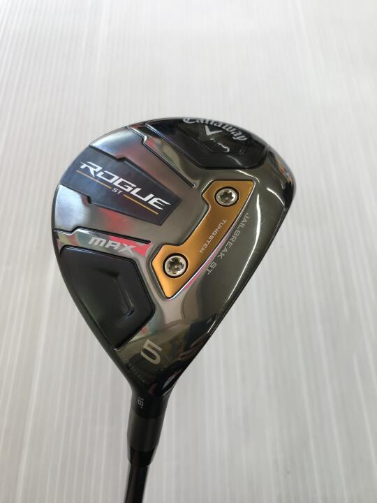 【中古】キャロウェイ ROGUE ST MAX フェアウェイウッド 5W 18° Sフレックス 42.5インチ ヘッドカバーあり ディアマナPD60 リシャフト品 Cランク 右利き用 Callaway ゴルフクラブ ローグSTマックス ゴ