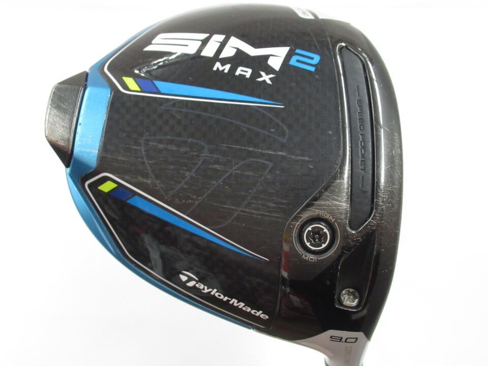 【中古】テーラーメイド SIM2 MAX ドライバー 9° Sフレックス 45.75インチ ヘッドカバーあり TENSEI RED TM50（STEALTH) リシャフト品 Cランク 右利き用 Taylormade ゴルフクラブ シム2マックス ゴルフドゥ