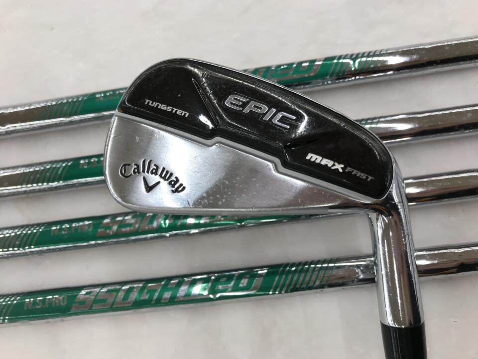 【中古】キャロウェイ EPIC MAX FAST アイアンセット Sフレックス 37.75インチ NSプロ950GH neo Cランク 右利き用 Callaway ゴルフクラブ エピックマックスファスト ゴルフドゥ ゴルフ用品 GOLF DO 中古ゴ