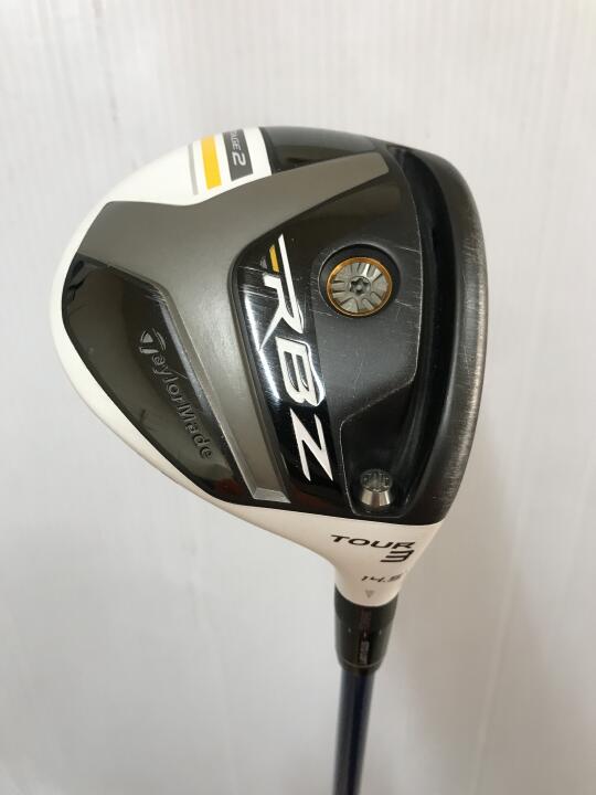 【中古】テーラーメイド ROCKETBALLZ STAGE 2 TOUR フェアウェイウッド 3W 14.5° Sフレックス 43.0インチ ツアーAD　GT-7 リシャフト品 Dランク 右利き用 Taylormade ゴルフクラブ ロケットボールズステー