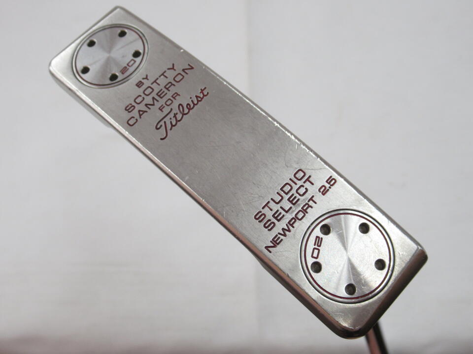 【中古】タイトリスト SC スタジオセレクト ニューポート 2.5 パター 33.0インチ ヘッドカバーあり オリジナルスチール Cランク 右利き用 Titleist ゴルフクラブ ゴルフドゥ ゴルフ用品 GOLF DO 中