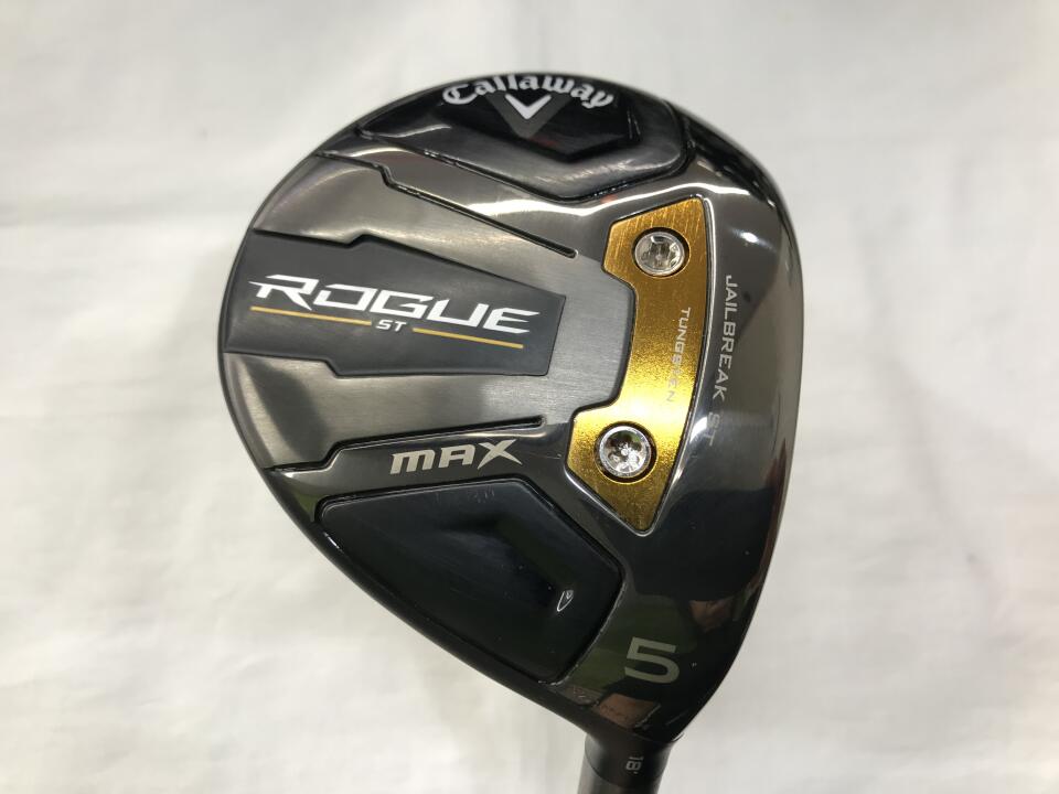 【中古】キャロウェイ ROGUE ST MAX フェアウェイウッド 5W 18° Rフレックス 42.25インチ ヘッドカバーあり DIAMOND Speeder FW 5 リシャフト品 Bランク 右利き用 Callaway ゴルフクラブ ローグSTマックス