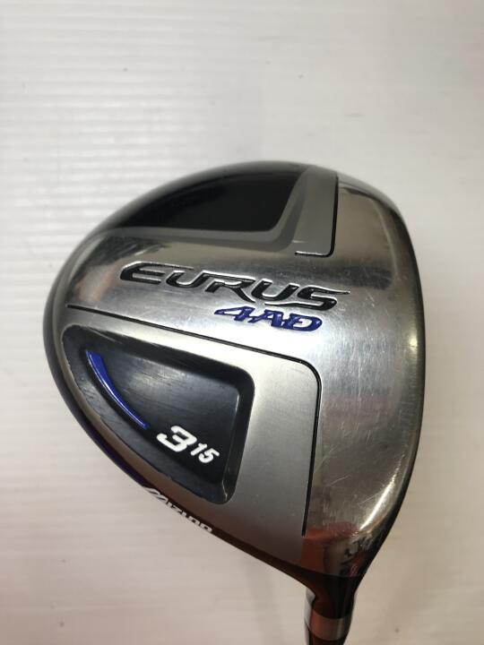 【中古】ミズノ EURUS 4AD フェアウェイウッド 3W 15° SRフレックス 43.0インチ ヘッドカバーあり EXSAR Dランク 右利き用 MIZUNO ゴルフクラブ ゴルフドゥ ゴルフ用品 GOLF DO 中古ゴルフクラブ