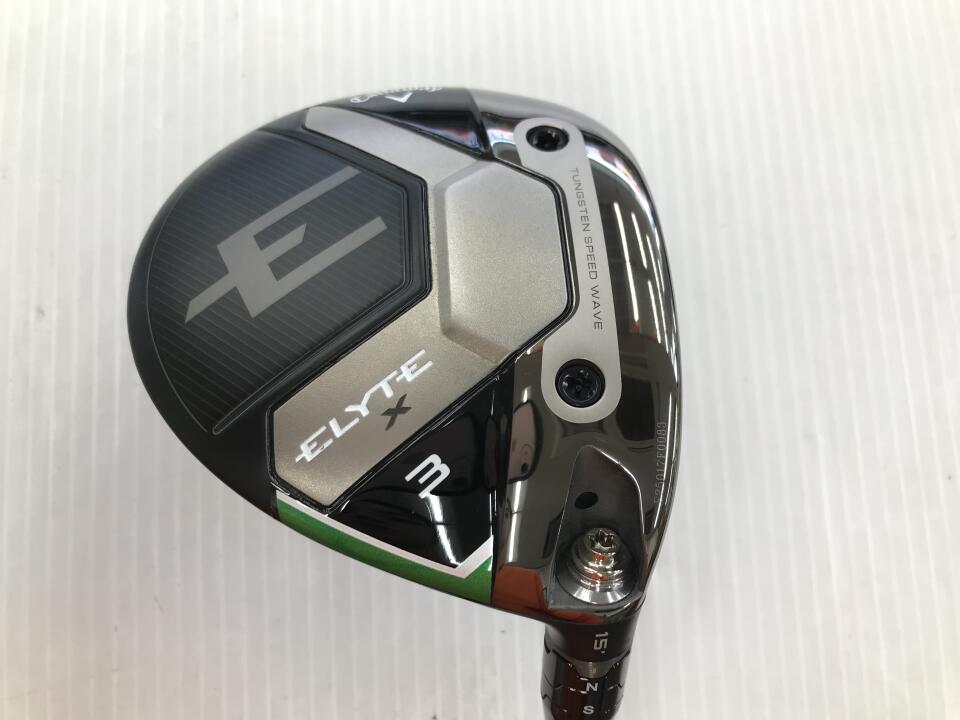【中古】キャロウェイ ELYTE X フェアウェイウッド 3W 15° Sフレックス 43.0インチ ヘッドカバーあり VENTUS GREEN 5 for Callaway Bランク 右利き用 Callaway ゴルフクラブ エリートエックス ゴルフドゥ ゴ