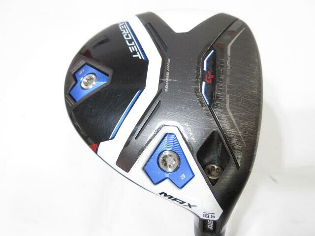 【中古】コブラ AEROJET MAX フェアウェイウッド 5W 18.5° Rフレックス 42.5インチ ヘッドカバーあり SPEEDER NX for Cobra(AEROJET) Cランク 右利き用 COBRA ゴルフクラブ エアロジェットマックス ゴルフド