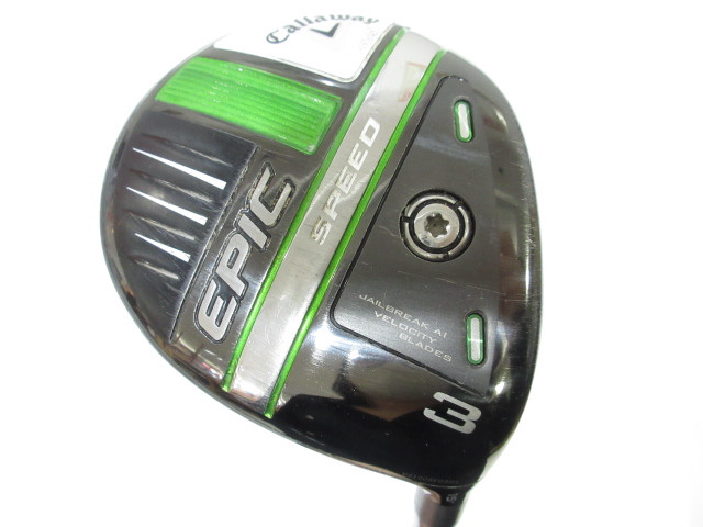 【中古】キャロウェイ EPIC SPEED フェアウェイウッド 3W 15° Rフレックス 43.0インチ Diamana 50 for Callaway(EPIC SPEED) Cランク 右利き用 Callaway ゴルフクラブ エピックスピード ゴルフドゥ ゴルフ用品 G