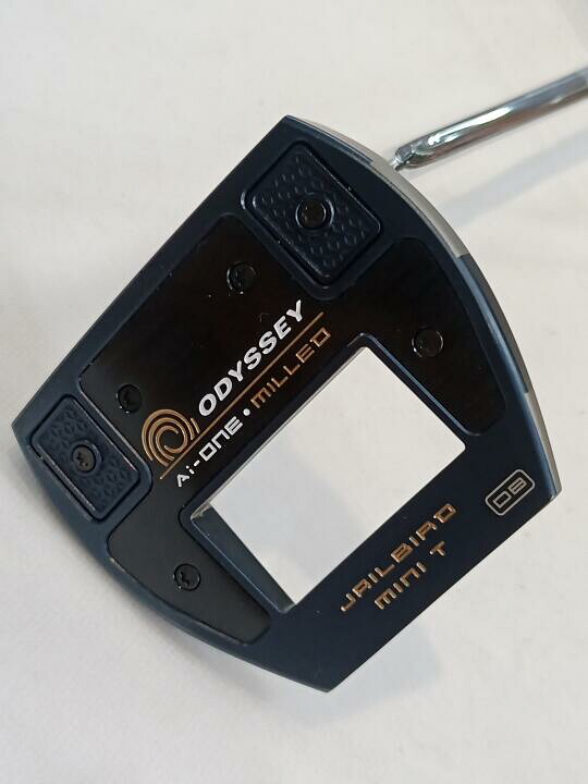 【中古】オデッセイ Ai-ONE MILLED JAILBIRD MINI T パター 34.0インチ ヘッドカバーあり オリジナルスチール Cランク 右利き用 ODYSSEY ゴルフクラブ ゴルフドゥ ゴルフ用品 GOLF DO 中古ゴルフクラブ