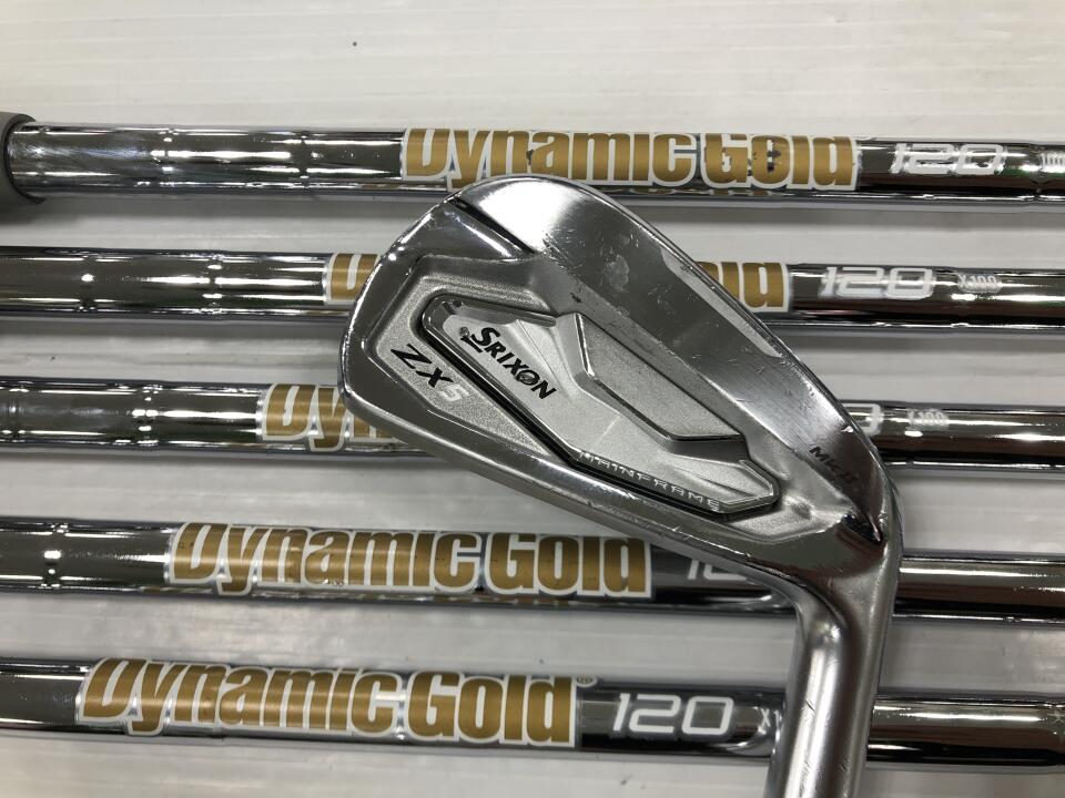 【中古】ダンロップ SRIXON ZX5 Mk2 アイアンセット 24&deg; X100フレックス 38.5インチ ダイナミックゴールド 120 Cランク 右利き用 DUNLOP ゴルフクラブ スリクソンZX5 MK2 ゴルフドゥ ゴルフ用品 GOLF DO 中｜ゴルフ ドゥ 中古クラブ店 52,067円