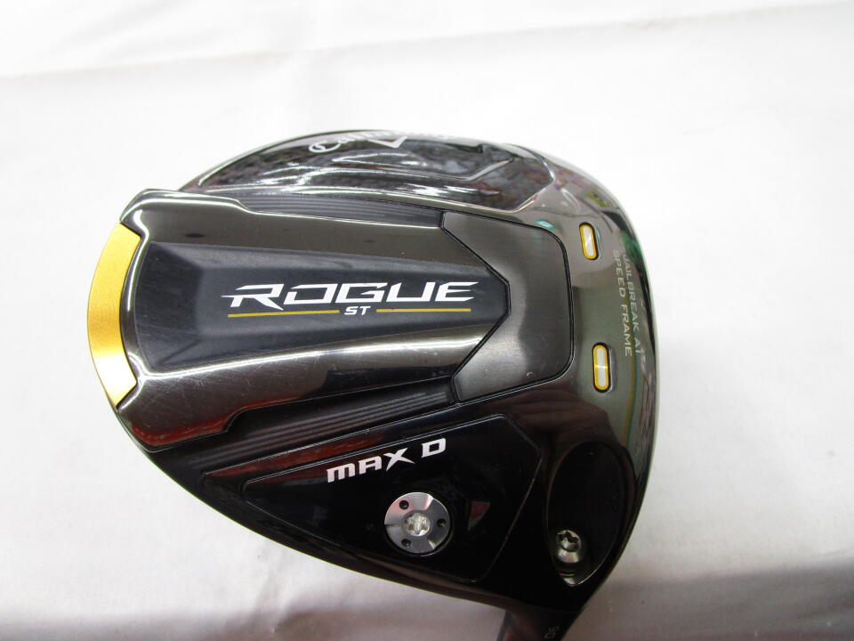 【中古】キャロウェイ ROGUE ST MAX D ドライバー 9° Sフレックス 45.25インチ ヘッドカバーあり ◆リシャフト◆ツアーAD GP-6 リシャフト品 Cランク 右利き用 Callaway ゴルフクラブ ローグSTマックス