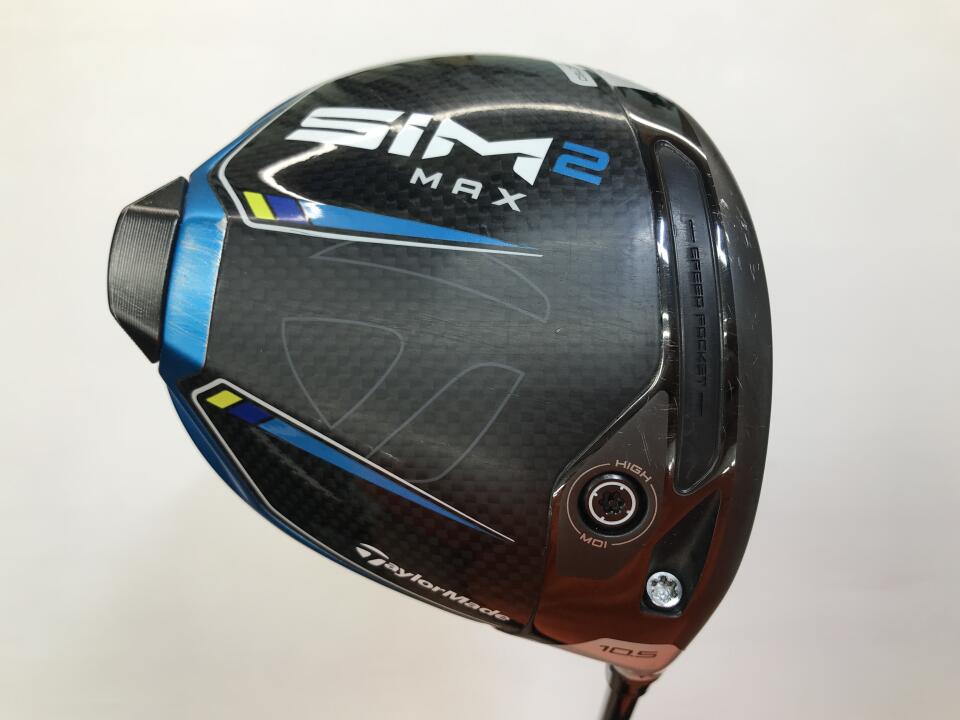 【中古】テーラーメイド SIM2 MAX ドライバー 10.5° Sフレックス 45.75インチ ヘッドカバーあり TENSEI BLUE TM50(SIM2) Cランク 右利き用 Taylormade ゴルフクラブ シム2マックス ゴルフドゥ ゴルフ用品 GOL