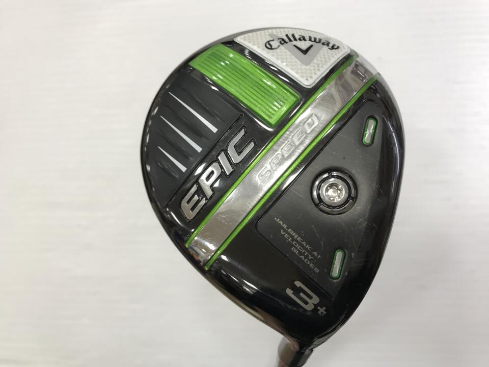 【中古】キャロウェイ EPIC SPEED フェアウェイウッド 3+W 13.5° Sフレックス 42.75インチ ツアーAD TP-6 リシャフト品 Dランク 右利き用 Callaway ゴルフクラブ エピックスピード ゴルフドゥ ゴルフ用