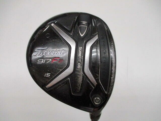 【中古】タイトリスト 917F2 フェアウェイウッド FW 15° 6フレックス 43.0インチ PROJECT X リシャフト品 Cランク 右利き用 Titleist ゴルフクラブ ゴルフドゥ ゴルフ用品 GOLF DO 中古ゴルフクラブ