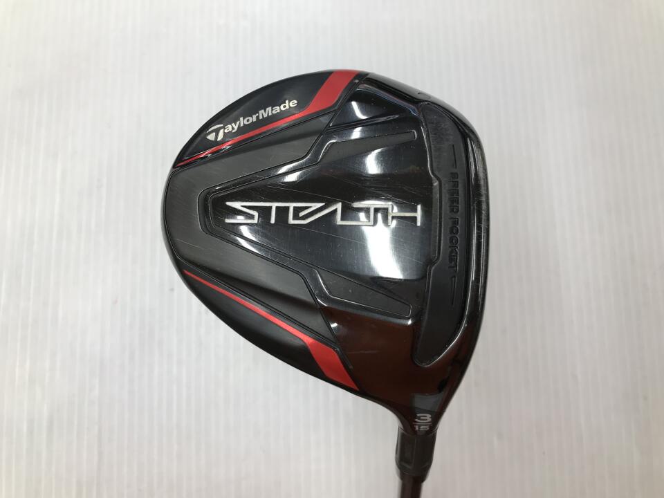 【中古】テーラーメイド STEALTH フェアウェイウッド 3W 15° SRフレックス 43.25インチ ヘッドカバーあり TENSEI RED TM50 リシャフト品 Cランク 右利き用 Taylormade ゴルフクラブ ステルス ゴルフドゥ