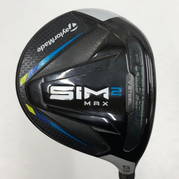 【中古】テーラーメイド SIM2 MAX フェアウェイウッド 5W 18° SRフレックス 42.25インチ ヘッドカバーあり TENSEI BLUE TM50(SIM2) Cランク 右利き用 Taylormade ゴルフクラブ シム2マックス ゴルフドゥ ゴ