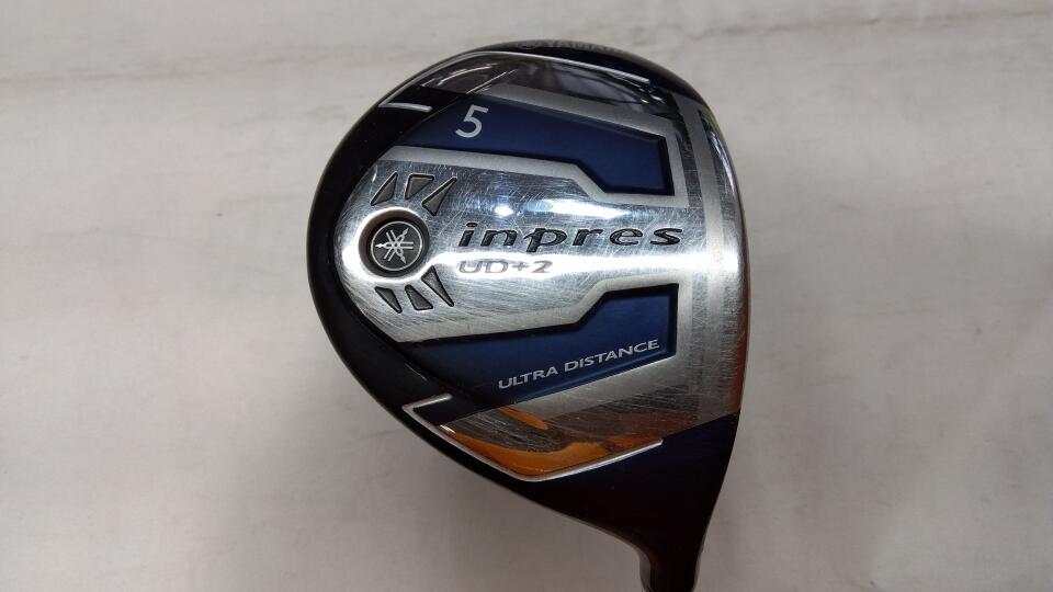 【中古】ヤマハ inpres UD+2 フェアウェイウッド 5W 17° Sフレックス 42.75インチ ヘッドカバーあり Speeder Evolution ?FW 60 リシャフト品 Cランク 右利き用 YAMAHA ゴルフクラブ ゴルフドゥ ゴルフ用品