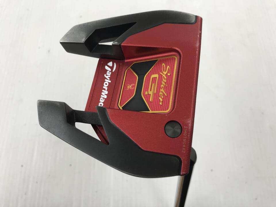 【中古】テーラーメイド Spider GTx RED SINGLE BEND パター 34.0インチ ヘッドカバーあり オリジナルスチール Cランク 右利き用 Taylormade ゴルフクラブ ゴルフドゥ ゴルフ用品 GOLF DO 中古ゴルフクラ