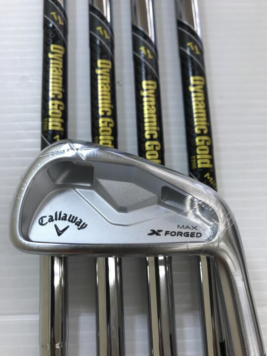 【中古】キャロウェイ X FORGED MAX アイアンセット S200フレックス 37.25インチ ダイナミックゴールド MID 115 Sランク 右利き用 Callaway ゴルフクラブ エックスフォージドマックス ゴルフドゥ ゴル