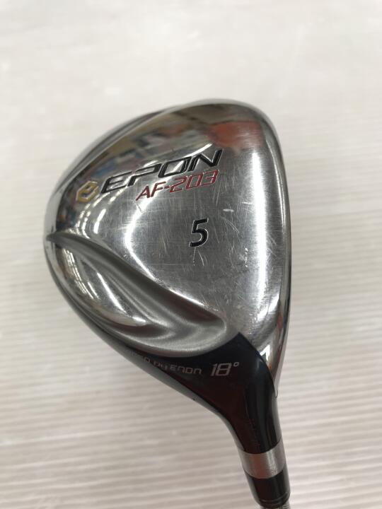 【中古】エポン AF-203 フェアウェイウッド 5W 18° Sフレックス 42.5インチ ヘッドカバーあり Basilieus Fw55 リシャフト品 Cランク 右利き用 EPON ゴルフクラブ ゴルフドゥ ゴルフ用品 GOLF DO 中古ゴル 13,507円
