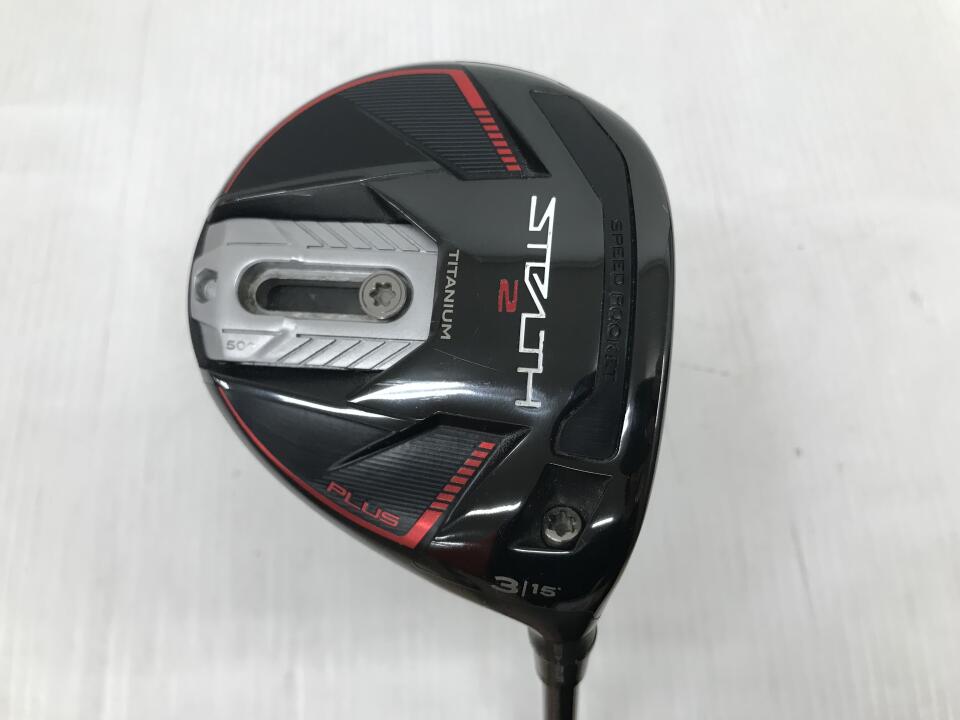 【中古】テーラーメイド STEALTH2 PLUS フェアウェイウッド 3W 15° Sフレックス 43.25インチ ヘッドカバーあり Diamana TM50 Cランク 右利き用 Taylormade ゴルフクラブ ステルス2プラス ゴルフドゥ ゴル