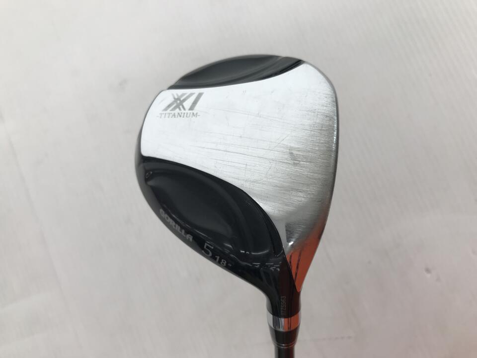 【中古】ゴリラ XX1 フェアウェイウッド 5W 18° Sフレックス 42.25インチ ヘッドカバーあり Fire Express MAX WBQ 65 リシャフト品 Cランク 右利き用 GORILLA ゴルフクラブ ゴルフドゥ ゴルフ用品 GOLF DO