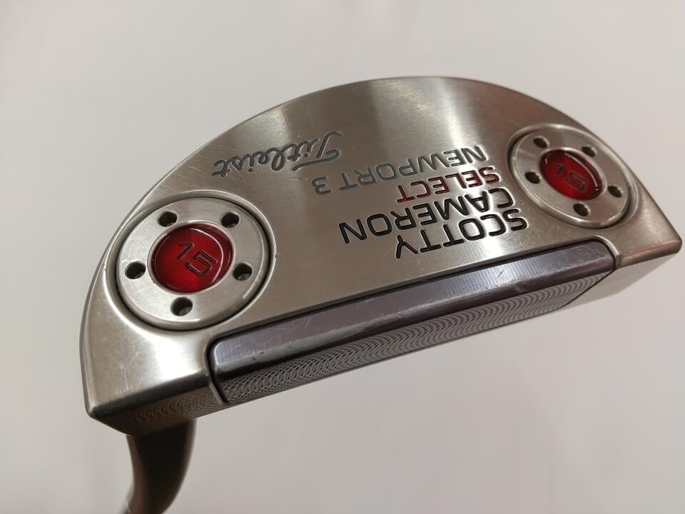 【中古】タイトリスト SC SELECT NEWPORT 3 2016 パター 34.0インチ ヘッドカバーあり オリジナルスチール Cランク 右利き用 Titleist ゴルフクラブ スコッティキャメロン セレクト ニューポート3 ゴル